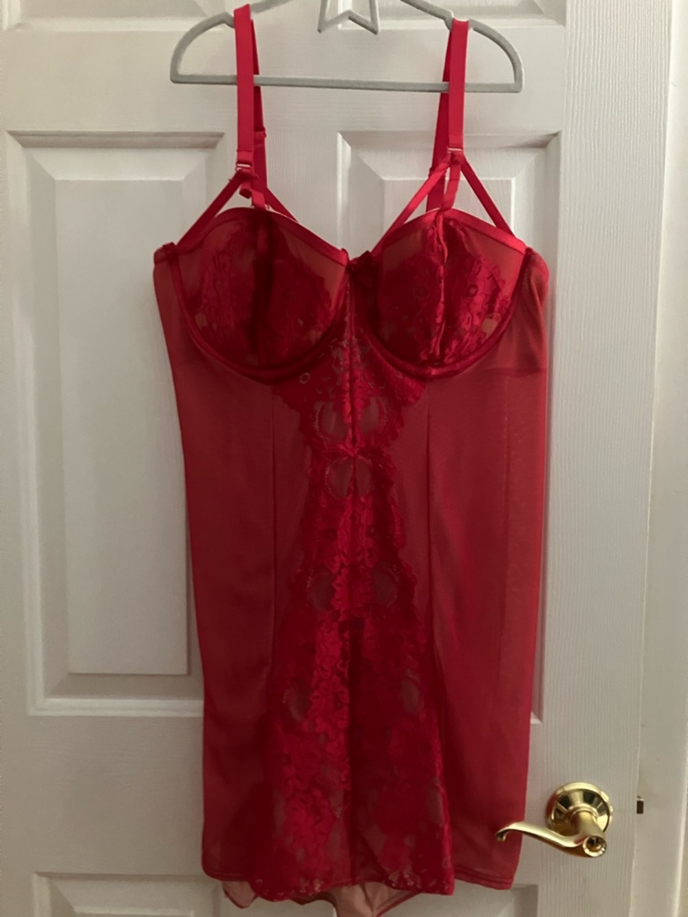 torrid Red Lace Underwire Slip Dress